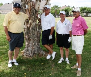 Joel Flax, Chuck Rosenblatt, Howard Gordon, and Steve Kayer. Joel Flax, Chuck Rosenblatt, Howard Gordon, and Steve Kayer.