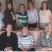 Past Presidents of Hebrew Ladies Charity Society: Seated: Ada Salsbury, Carole Bernstein and Roz Landres. Standing: Freida Goldstein, Frances Levy Birshtein, Joyce Salzberg, Harriet Dickman and Carol Levitin.