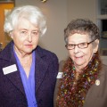 Dana Cohen and Kitty Saks, Holocaust survivors featured in the documentary, What We Carry.