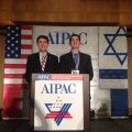 Grant Campion and Matthew Specht on AIPAC’s main stage.