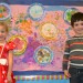 Ella Trompeter and Yonni Moallem show off their Seder plates.