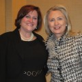 Janet Green and Hillary Clinton in 2012.