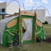 Caterpillar hoop house at Sandler Family Campus.