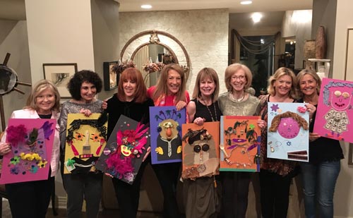 Patricia Ashkenazi, Wendy Konikoff, Helene Grablosky, Susan Hirschbiel, Leslie Siegel, Betsy Karotkin, Honey Maizel, and Stephanie Calliot.
