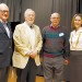 Joe Goldberg, Brith Sholom president, Jerry Sandler, program chair, Joe Weintrob, incoming president, and Pam Northam, First Lady of Virginia, who spoke to Brith Sholom about children’s literacy and volunteerism.