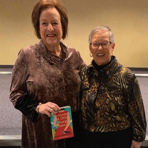 Author Marilyn Simon Rothstein and Sherry Lieberman, JCC Book Club organizer, with Book Club Cake by Custom Cake Shoppe. Author Marilyn Simon Rothstein and Sherry Lieberman, JCC Book Club organizer, with Book Club Cake by Custom Cake Shoppe.