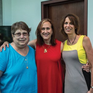 Passing the torch for the Women’s Cabinet: Barbara Dudley, chair elect; Mona Flax, chair; and Janet Mercadante, immediate past chair. Annie Sandler with Thelma Oser. Miriam Seeherman with Rabbi Roz Mandelberg. Connie Jacobson, Marcia Moss, and Jodi Klebanoff. Passing the torch for the Women’s Cabinet: Barbara Dudley, chair elect; Mona Flax, chair; and Janet Mercadante, immediate past chair. Annie Sandler with Thelma Oser. Miriam Seeherman with Rabbi Roz Mandelberg. Connie Jacobson, Marcia Moss, and Jodi Klebanoff.