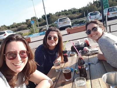 Donna Gal, May Weinberg, and Shelly Cohn in Israel. Donna Gal, May Weinberg, and Shelly Cohn in Israel.