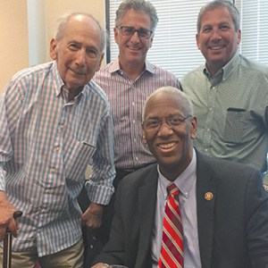 Arnold Leon, Kirk Levy, and Miles Leon with Congressman Donald McEachin. Arnold Leon, Kirk Levy, and Miles Leon with Congressman Donald McEachin.