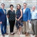 Jeff Cooper, JFS immediate past president; Kelly Burroughs, JFS CEO; Ellen Rosenblum, JFS president, 2019-2021; Scott Rosenblum; and Lawrence Steingold, JFS past president.
