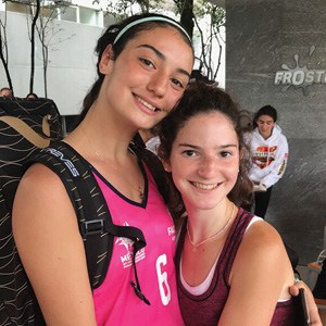 Dani Naschelski, from Argentina, and Helene Schulwolf. Dani Naschelski, from Argentina, and Helene Schulwolf.