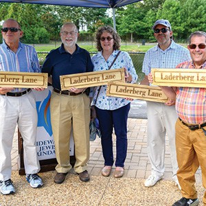 Harry Laderberg, Leigh and Linda Baltuch, Romney Laderberg, and William Laderberg. Harry Laderberg, Leigh and Linda Baltuch, Romney Laderberg, and William Laderberg.