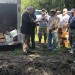 Rabbi Michael Panitz and members of Temple Israel at Mikro Kodesh Cemetery.