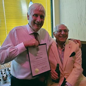 Virginia Beach Mayor Bobby Dyer presents Bob Liverman with a City proclamation. Virginia Beach Mayor Bobby Dyer presents Bob Liverman with a City proclamation.