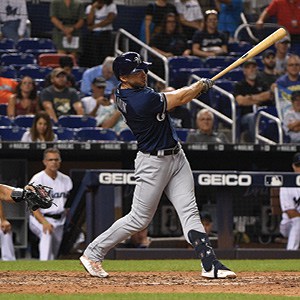 Mark Brown/Getty Images Ryan Braun bats for the Milwaukee Brewers in a game against the Miami Marlins in Miami, Sept. 9, 2019. He became the all-time Jewish home run leader this season. Mark Brown/Getty Images Ryan Braun bats for the Milwaukee Brewers in a game against the Miami Marlins in Miami, Sept. 9, 2019. He became the all-time Jewish home run leader this season.