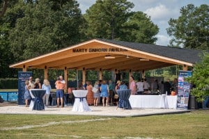 More than 100 people gathered in the Marty Einhorn Pavilion for the dedication.